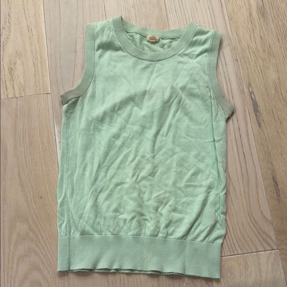 J crew Mint Green Sleeveless Top XXS